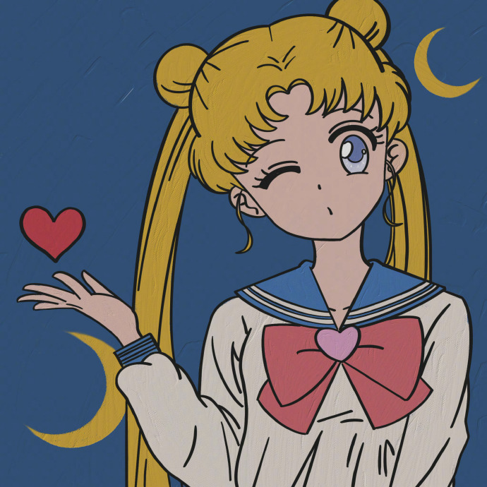 微信美少女战士月野兔头像高清手绘系列