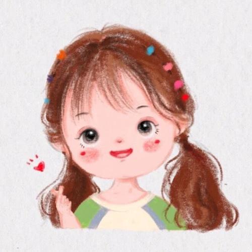 卡通小女孩头像 小女孩头像卡通图片