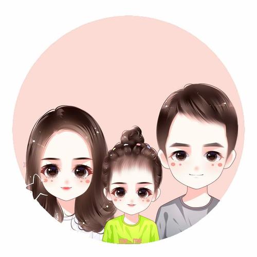 微信头像一家三口女儿 微信头像一家三口女儿图片真人