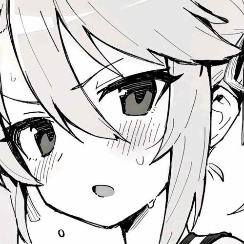 女生头像动漫黑白 动漫女生头像黑白