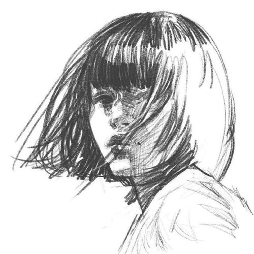 人物头像速写 人物头像速写图片简单临摹