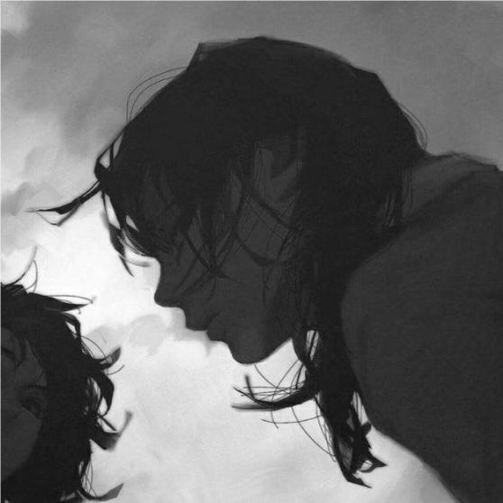 情侣头像黑色系一左一右 情侣头像一左一右黑白