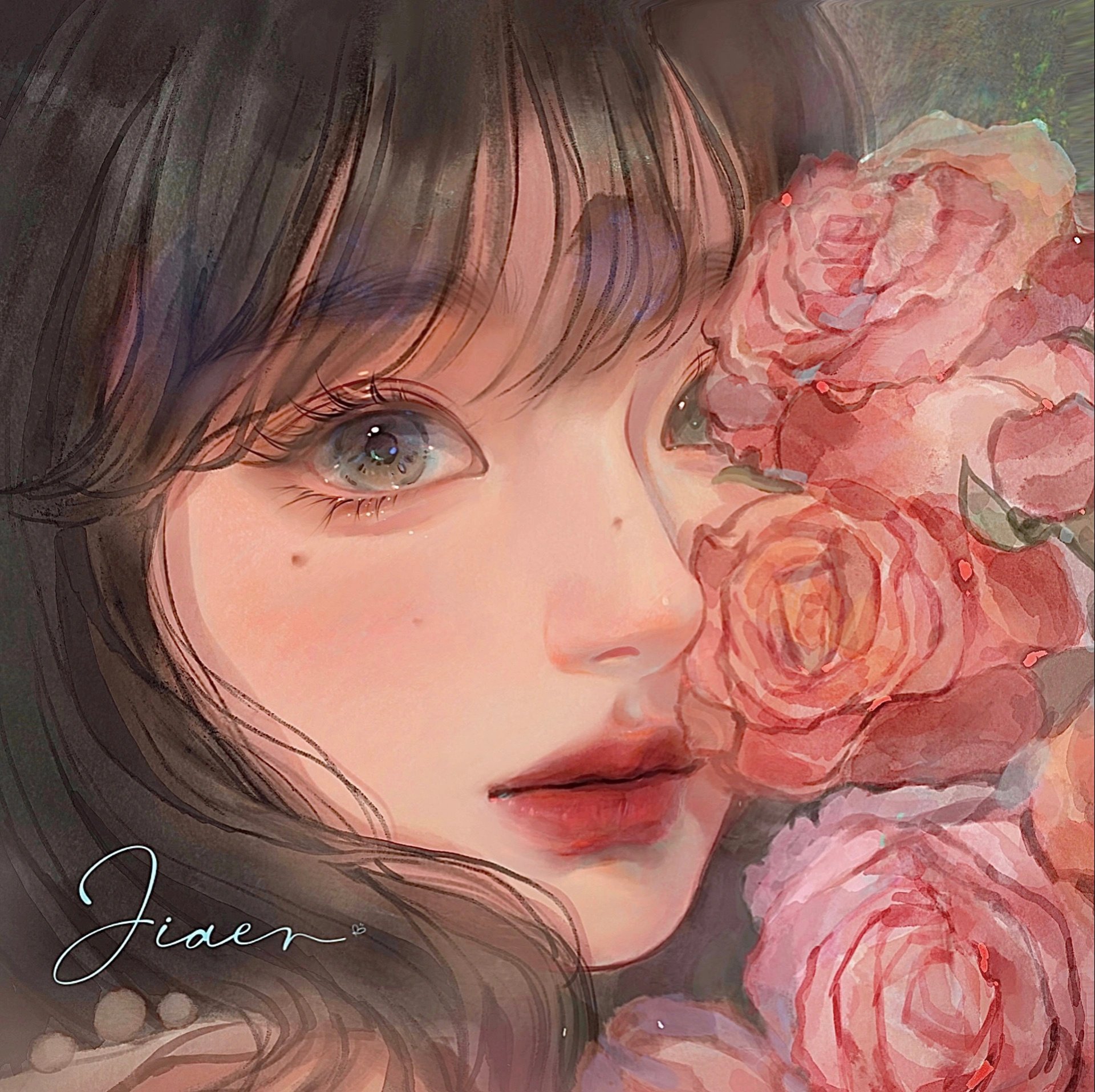 高清手绘女生头像 手绘女生卡通头像