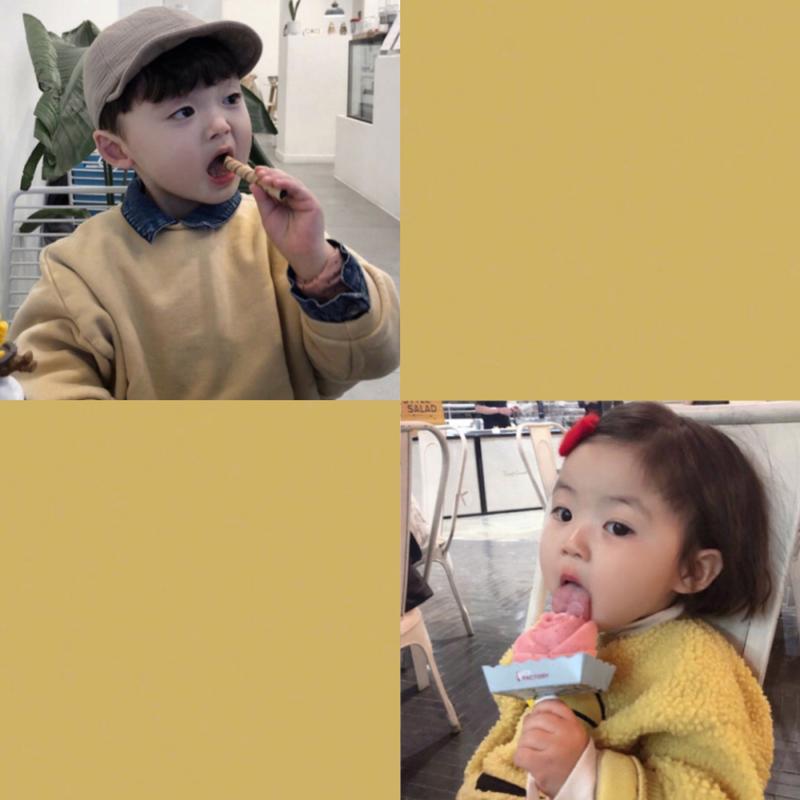 萌娃系可爱情侣头像一男一女 可爱的情侣头像萌萌哒一男一女小孩