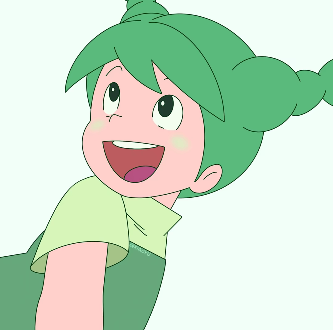 绿色的米米头像图片 熊猫家族米米绿色头像