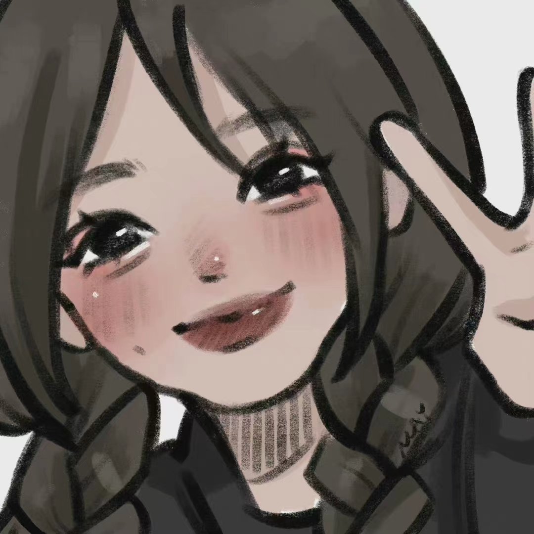 手绘插画超可爱头像图片 女生插画头像唯美图片