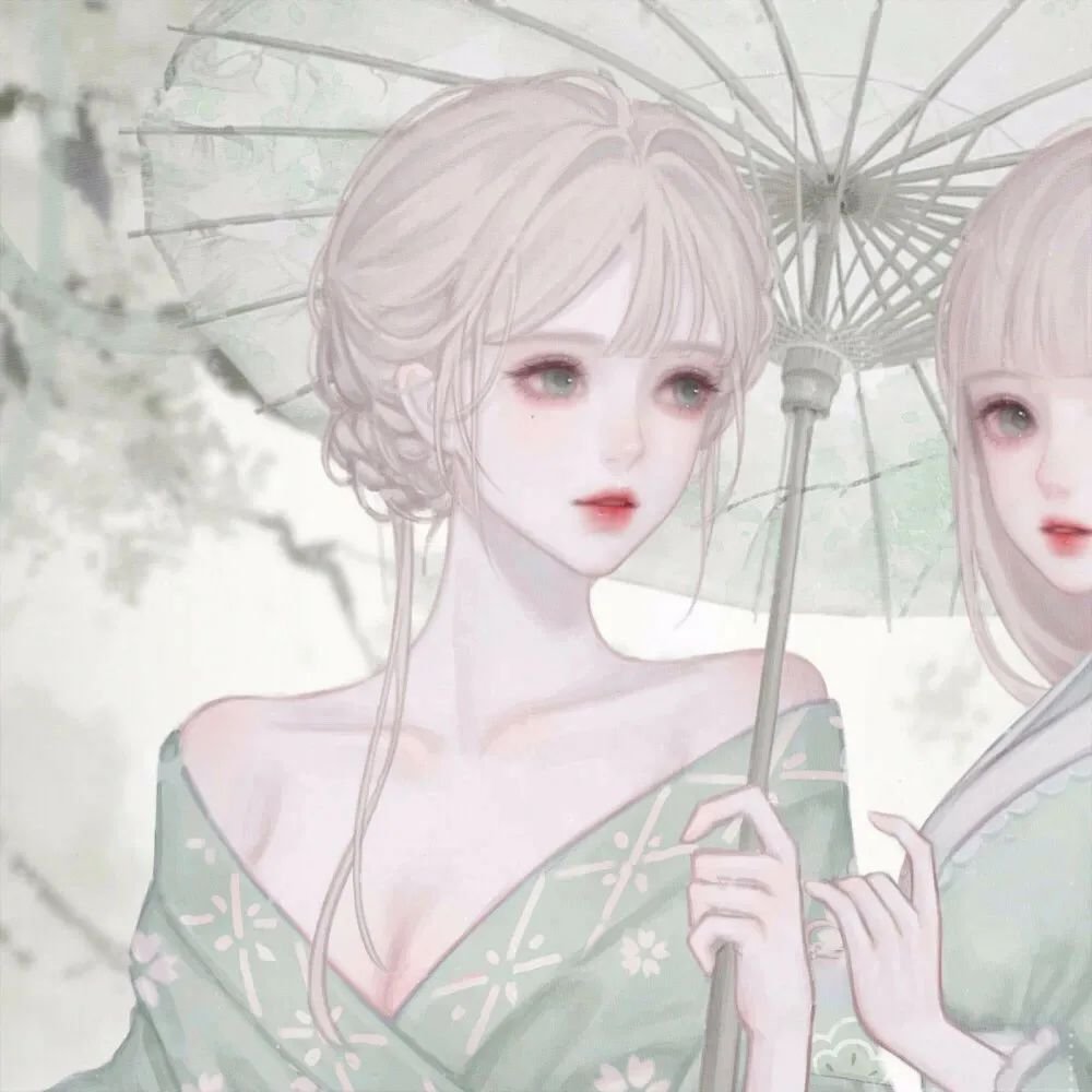 闺蜜动漫头像图片 闺蜜卡通微信头像图片