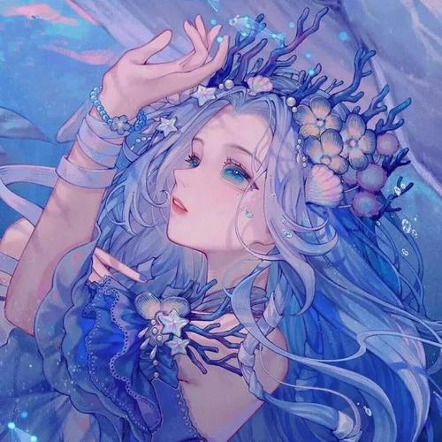 蓝色系动漫头像 头像图片动漫蓝色系