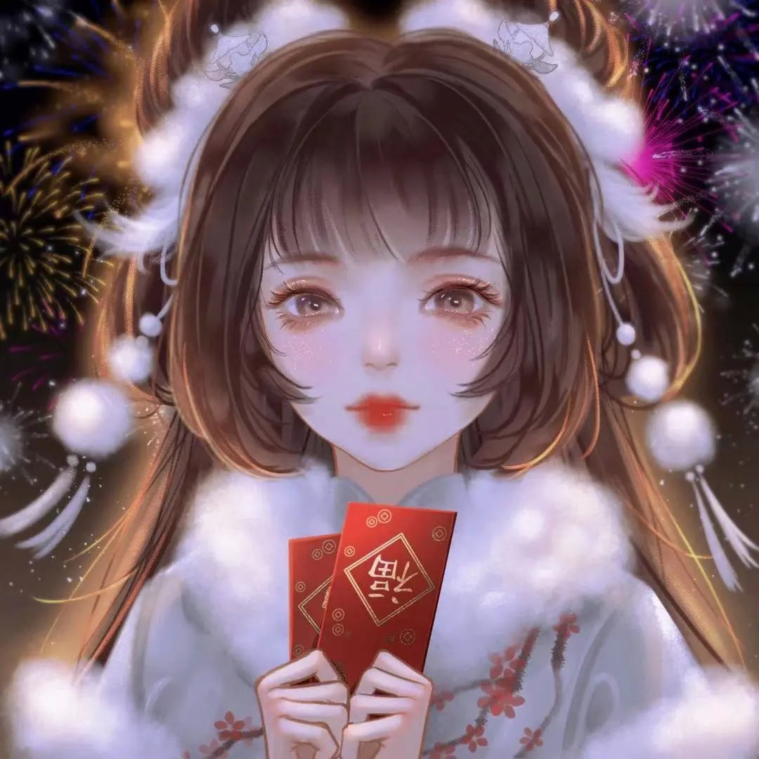 新年卡通手绘头像大全 手绘卡通头像女生图片