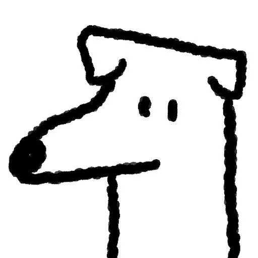 动物黑白简笔画可爱头像 动物简笔画头像黑白图片