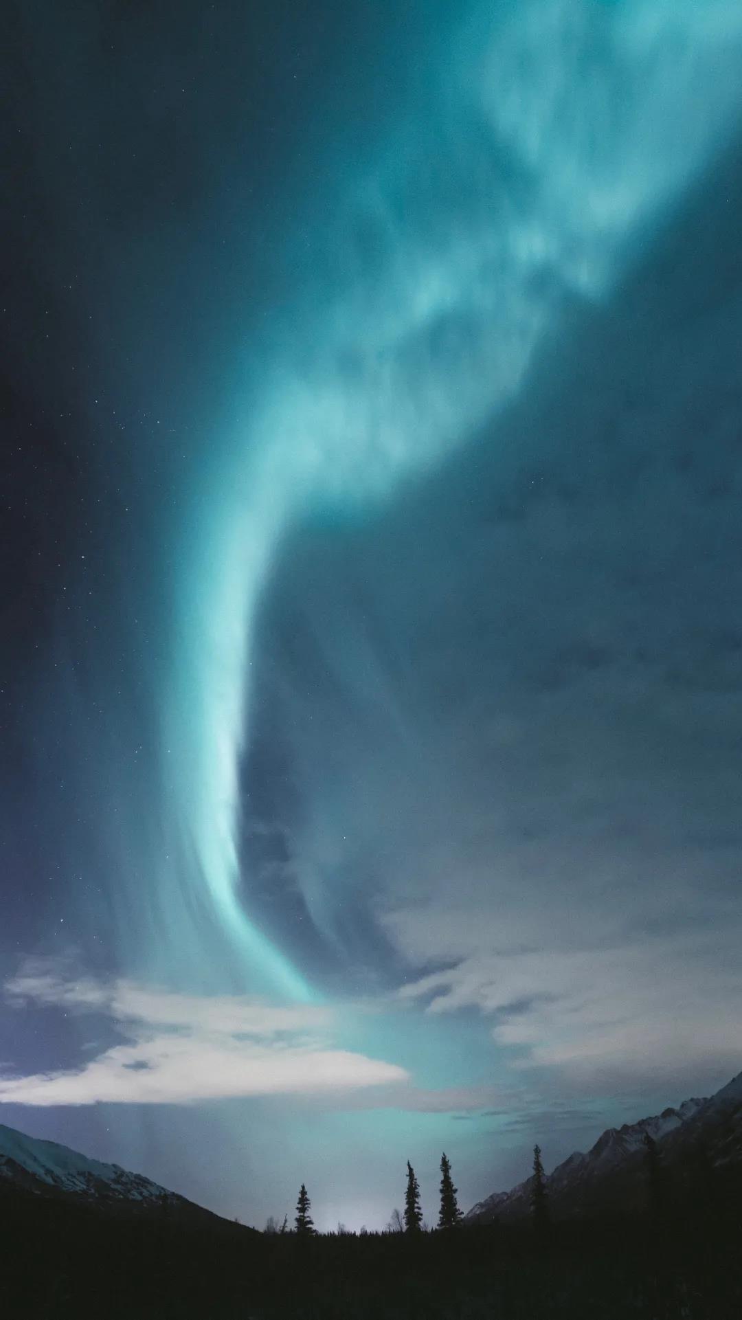 彩虹、极光、星空能带来美好的唯美风景手机壁纸图片