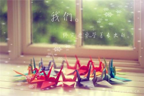 唯美手拉手心连心一起做千纸鹤图片
