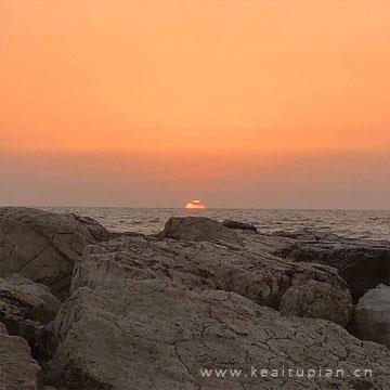 超美日落夕阳风景图真实，太阳日落的景色的图片