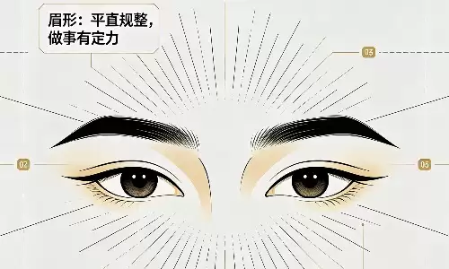 一字眉解析眉眼间的吉凶信号