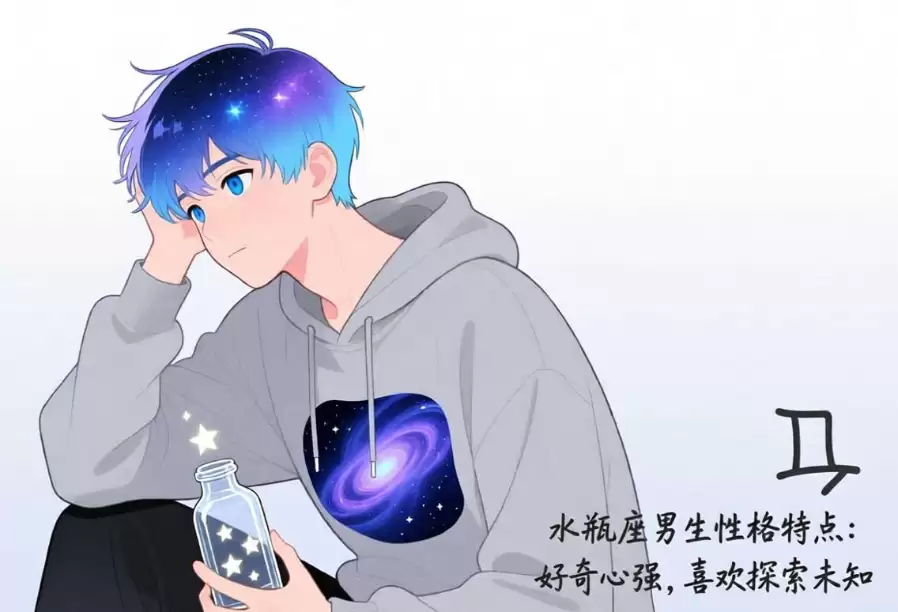 水瓶座男生性格特点揭示，为什么他们如此与众不同