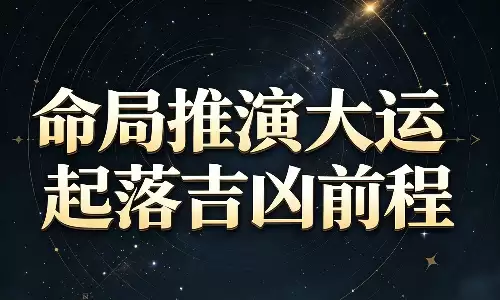命局推演大运起落吉凶前程