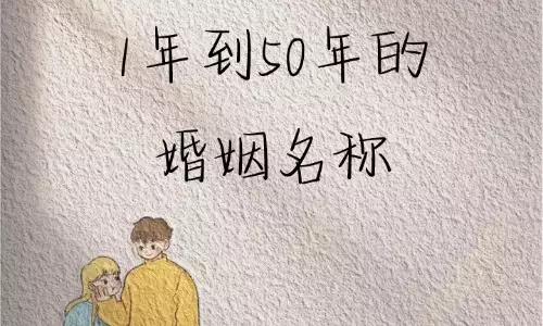 1一50年都是什么婚？每一年婚姻纪念日
