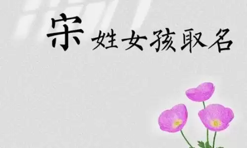 宋姓女孩起名，这些好听名字可以参考