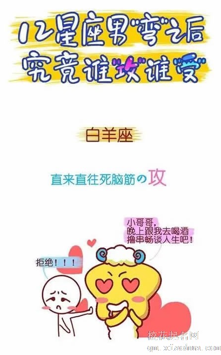 12星座男“弯”了之后，究竟谁“攻”谁“受”