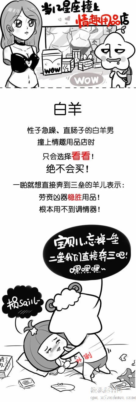 当十二星座撞上情趣用品店