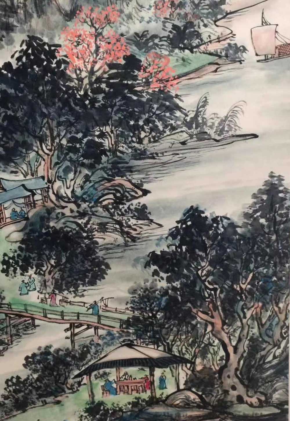 黄宾虹作品《潭渡幽居图》,至尊力作_国画作品-富达裕