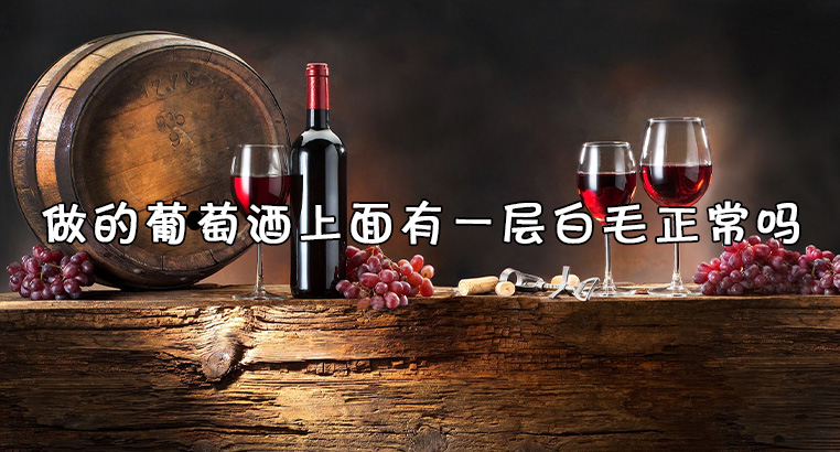 做的葡萄酒上面有一层白毛正常吗