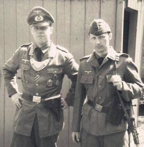 原创二战德国士兵证=身份证户口本医疗本工资单晋升获勋档案领物清单