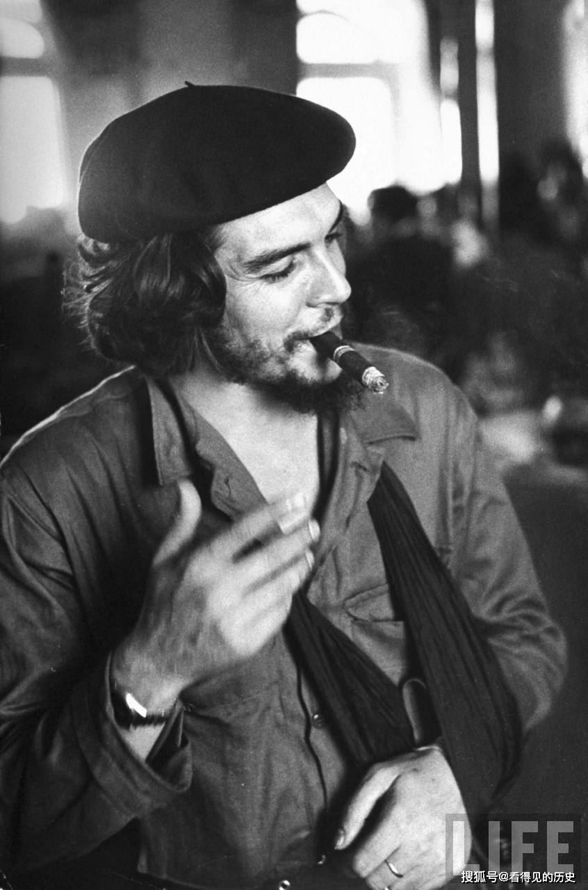 原创老照片1959年的古巴革命领导人切·格瓦拉刚刚取得胜利之时