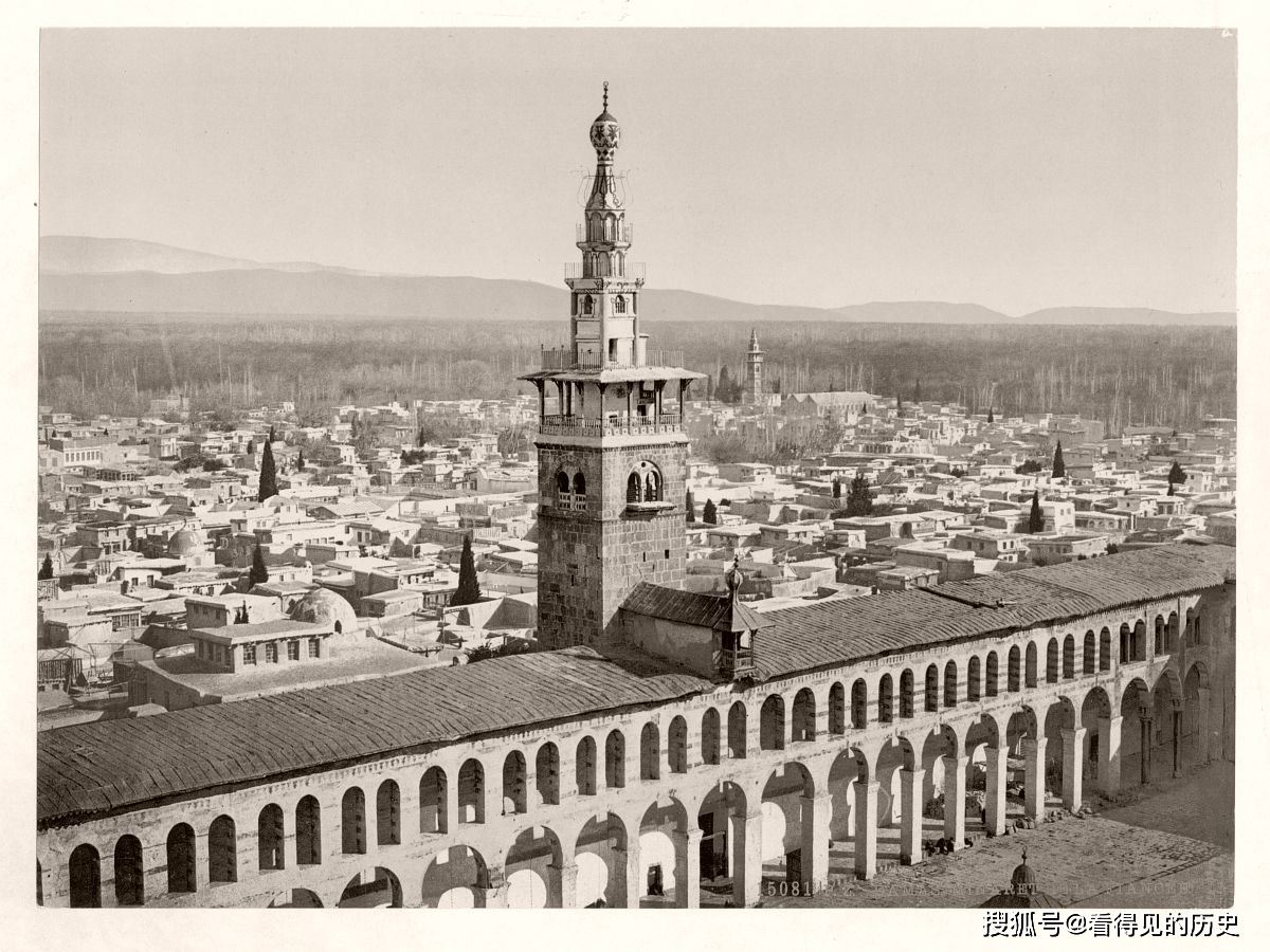 原创老照片十九世纪叙利亚大马士革