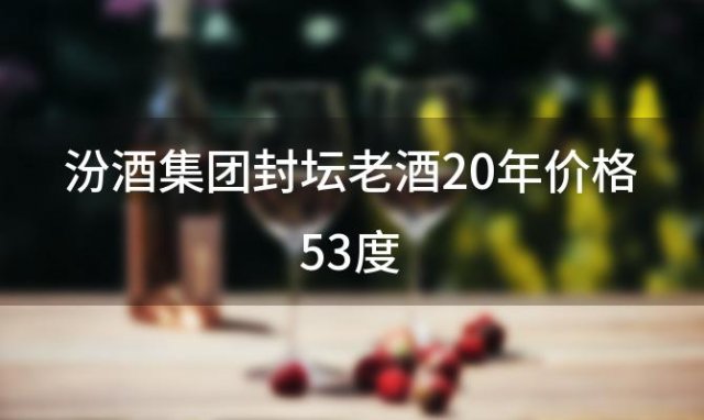 汾酒集团封坛老酒20年价格53度 