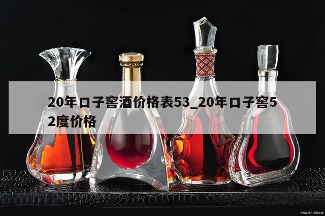 20年口子窖酒价格表53_20年口子窖52度价格