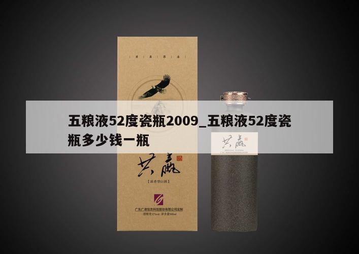 五粮液52度瓷瓶2009_五粮液52度瓷瓶多少钱一瓶 