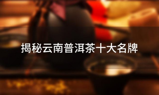 揭秘云南普洱茶十大名牌：大众热议品牌价格一览