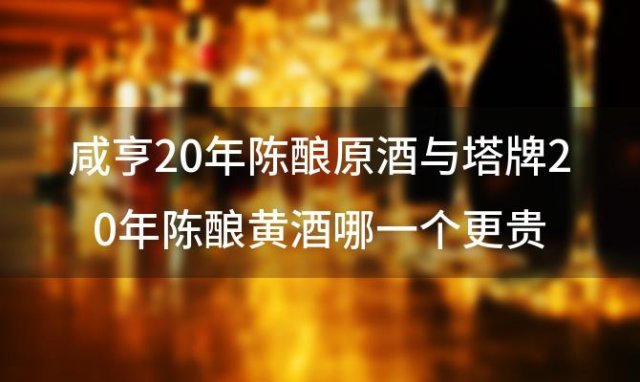 咸亨20年陈酿原酒与塔牌20年陈酿黄酒哪一个更贵 