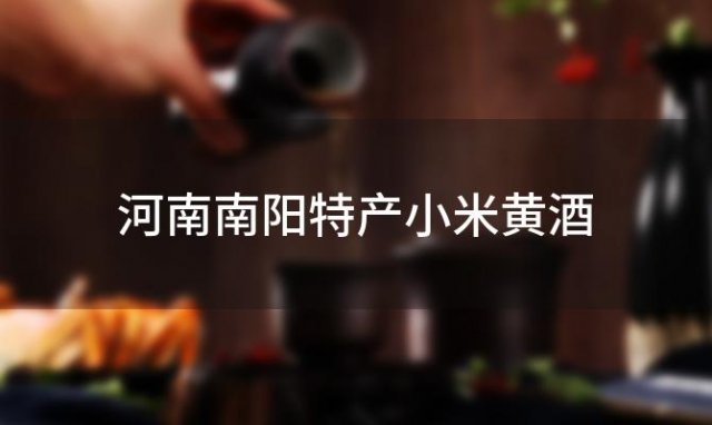河南南阳特产小米黄酒「南阳小米黄酒酸了能喝吗」