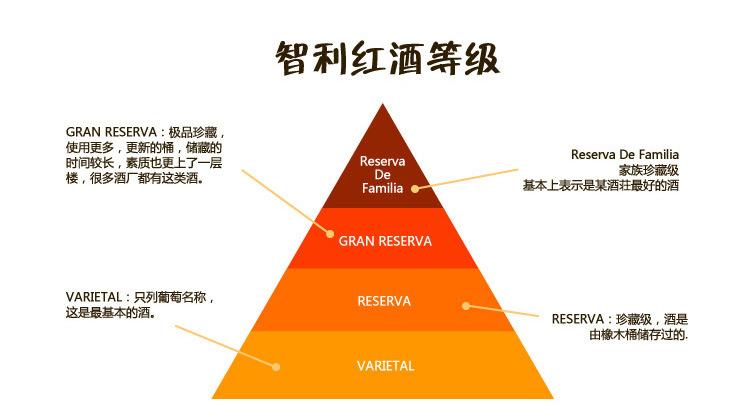 智利葡萄酒级别：智利葡萄酒分为5个等级，分别是？