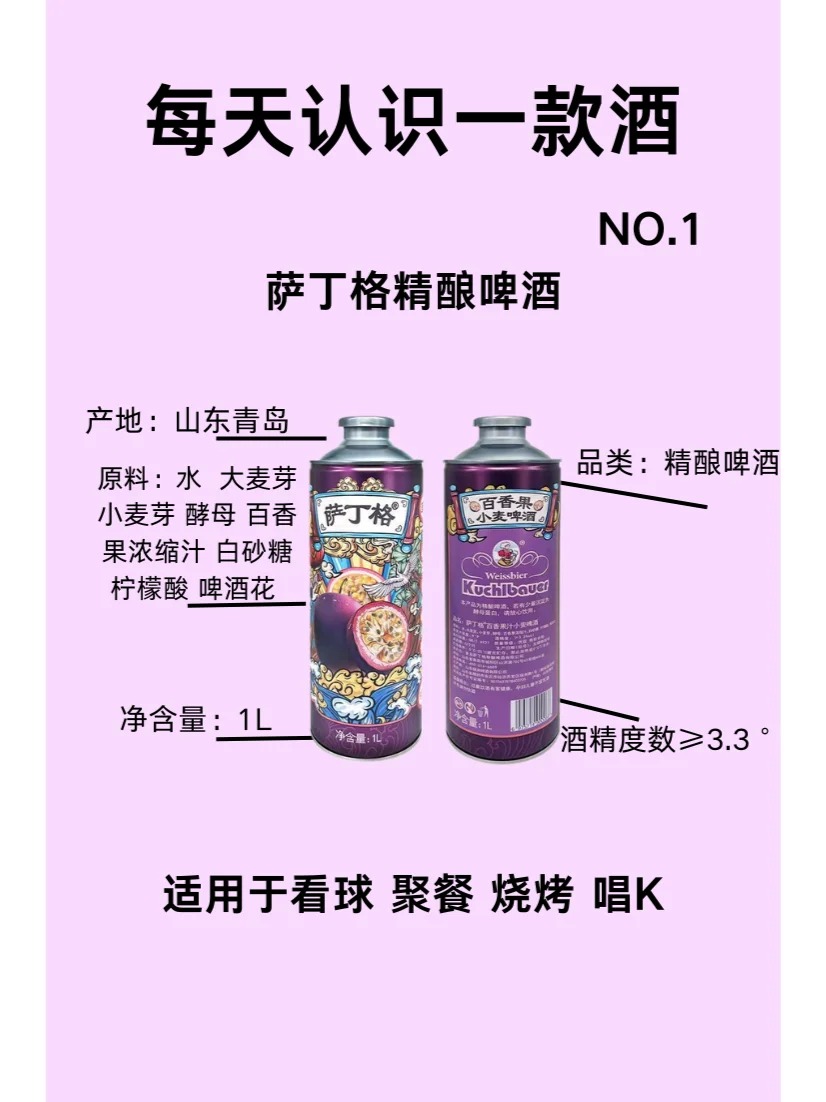 每天认识一款酒｜萨丁格精酿啤酒 