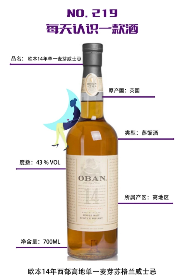 每天认识一款酒｜欧本14年单一麦芽威士忌 