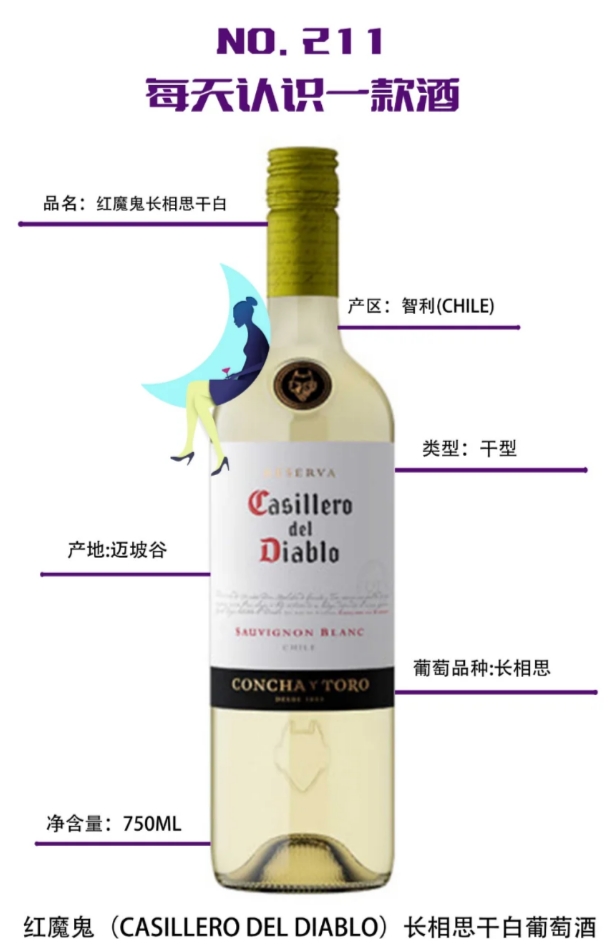 每天认识一款酒｜红魔鬼长相思干白葡萄酒 