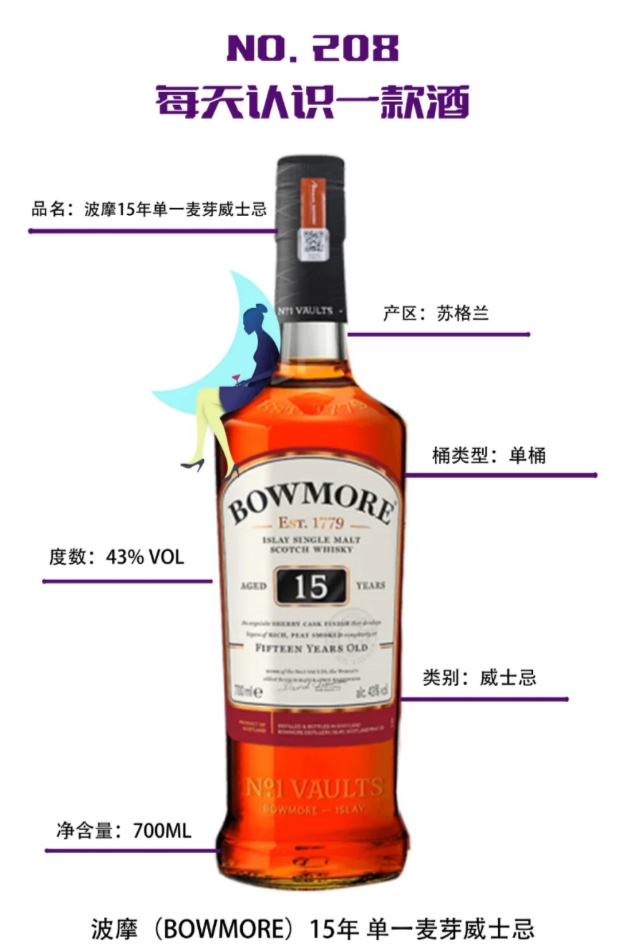 每天认识一款酒｜波摩15年单一麦芽威士忌