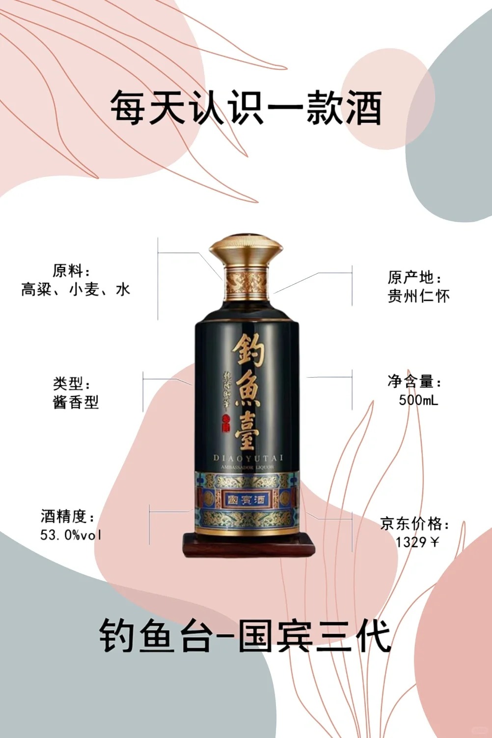 每天认识一款酒｜钓鱼台-国宾三代 