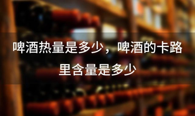 啤酒热量是多少 啤酒的卡路里含量是多少