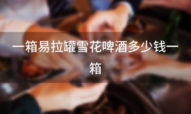 一箱易拉罐雪花啤酒多少钱一箱