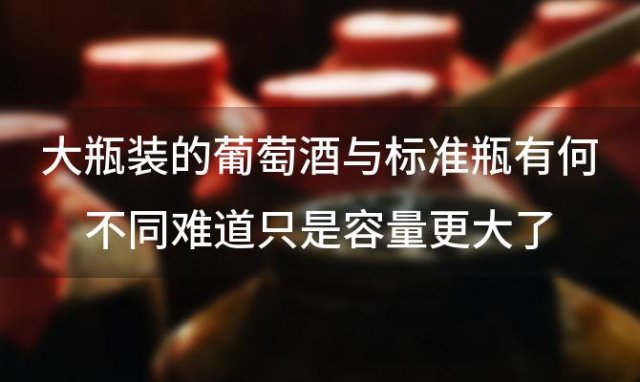 大瓶装的葡萄酒与标准瓶有何不同难道只是容量更大了