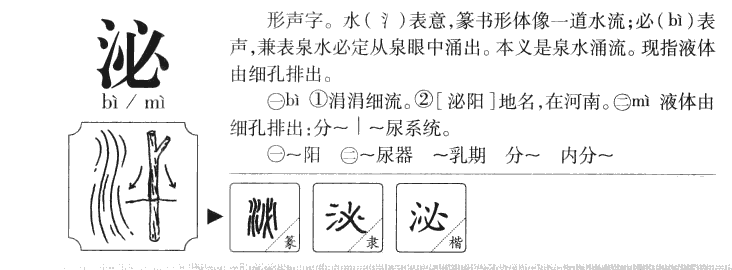 泌字取名寓意和含义_泌字五行属什么
