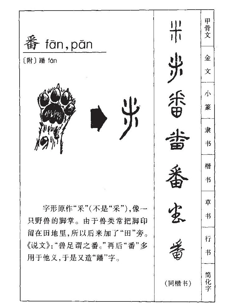 番字取名寓意和含义_番字五行属什么