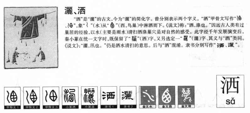 洒字取名寓意和含义_洒字五行属什么