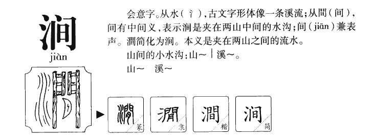 涧字取名寓意和含义_涧字五行属什么