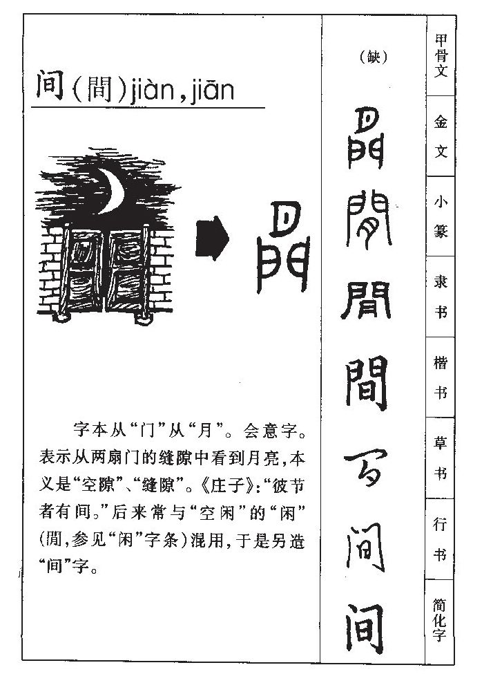 间字取名寓意和含义_间字五行属什么