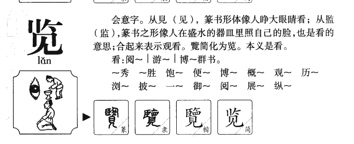 览字取名寓意和含义_览字五行属什么